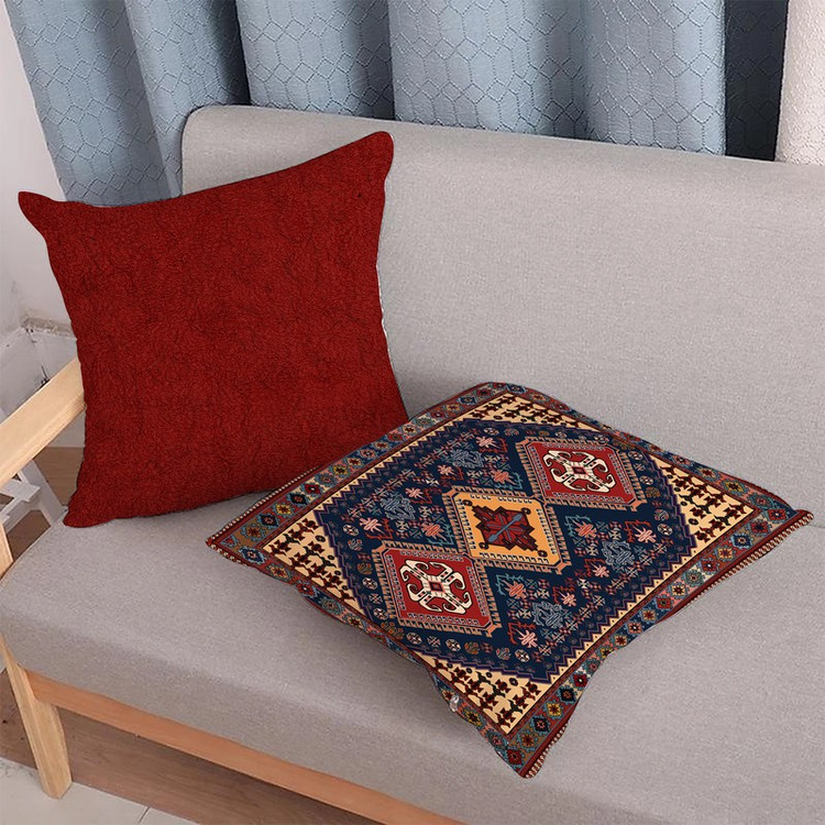 کاور کوسن ریحانلوکس مدل سنتی کد RH116 سایز 4343 سانتی متر مجموعه دو عددی