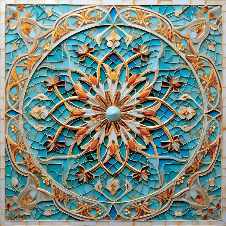 رومیزی مدل گل برجسته me006