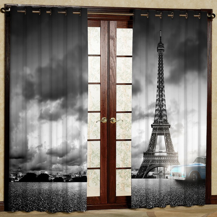 پرده مدل مخمل پانچی کد 4480T2 سایز 200x140 سانتی متر