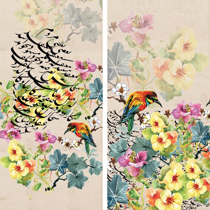 پرده مدل پانچی سایز 280x145 سانتی متر