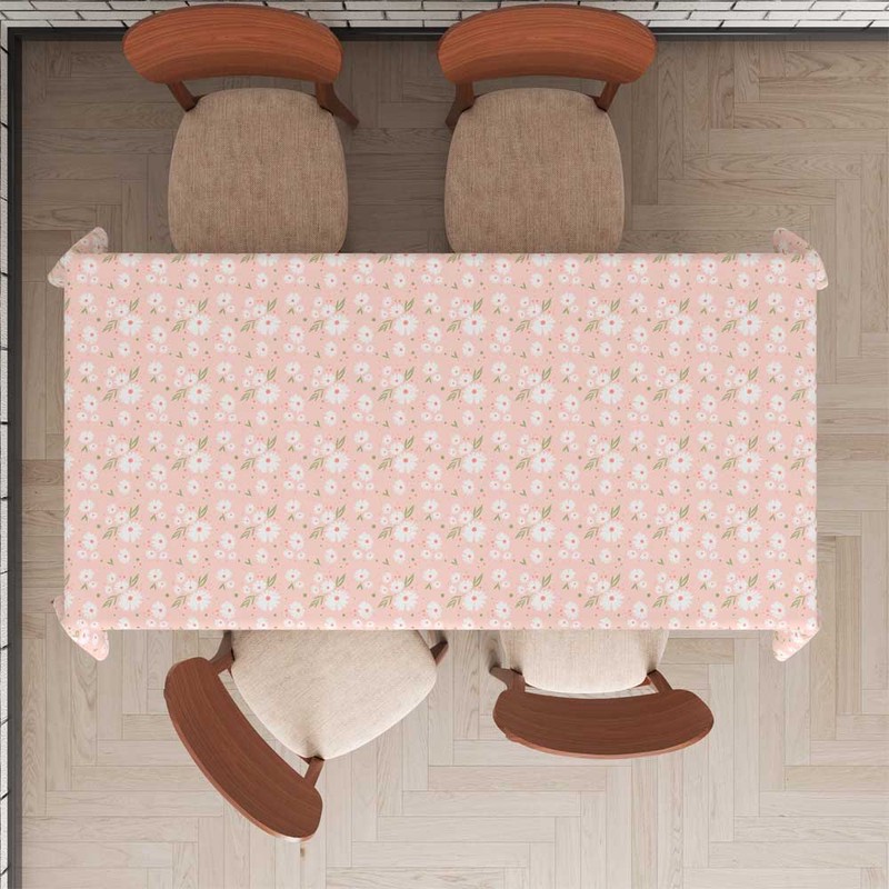 رومیزی مدل گلدار چهارنفره مربعی کد F2RO1066