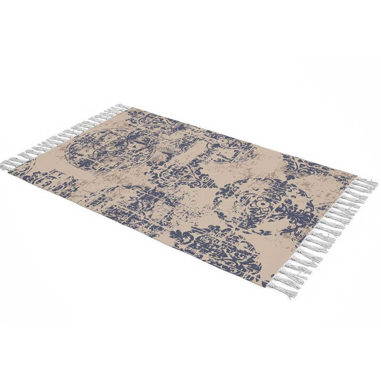 شال مبل طرح وینتیج 2 کد Q2SH1062 سایز 180x98 سانتی متر