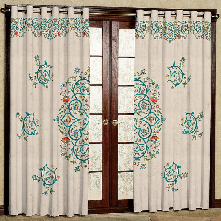 پرده مدل پانچی کد 001 سایز 140x280 سانتی متر