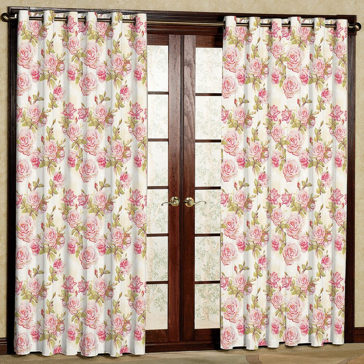 پرده مدل گل دار مخمل پانچی کد 421 سایز 140x280 سانتی متر