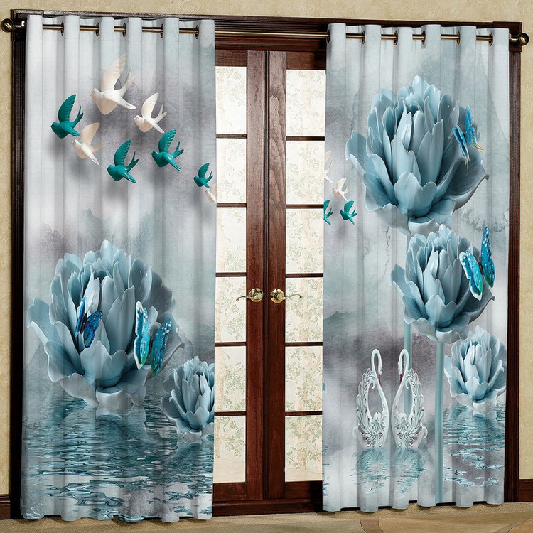 پرده مدل مخمل پانچی کد 2688T2 سایز 200x140 سانتی متر