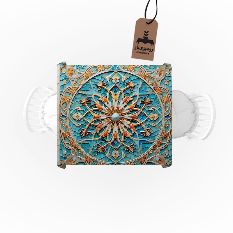 رومیزی رومیزی باز طرح مربع مدل سنتی مدرن کد 11080