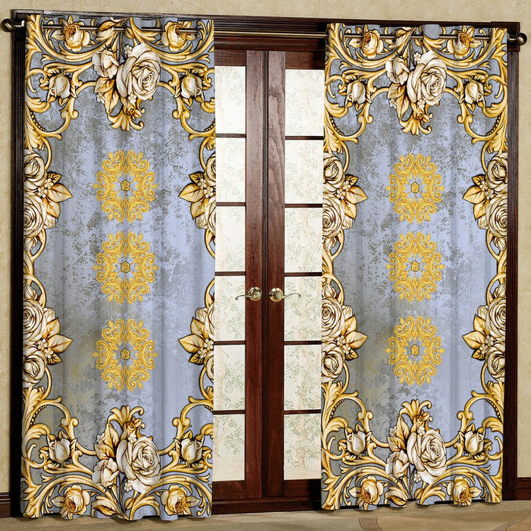 پرده مدل هازان پانچی کد m4250 سایز 140x280 سانتی متر