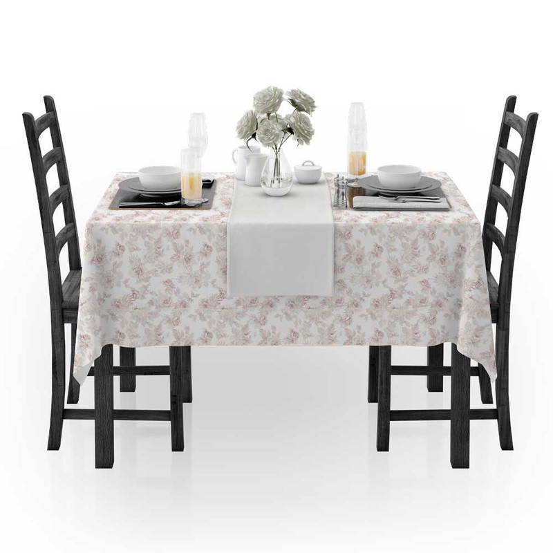 رومیزی مدل گلدار مستطیلی کد f2sh1069