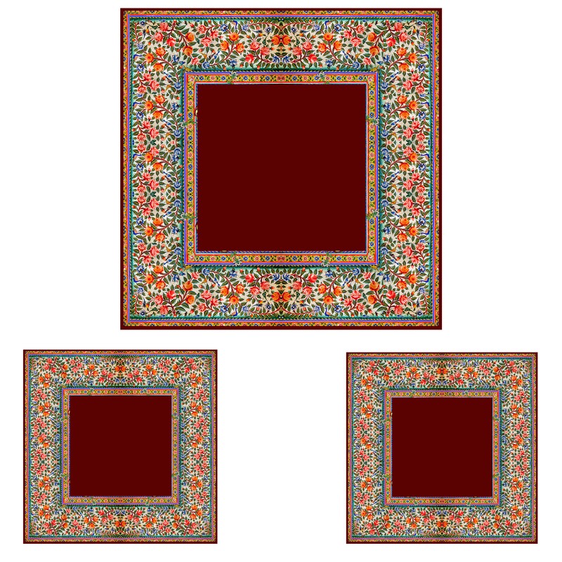 ست رومیزی سه تکه طرح گل ریز کد 9987.2