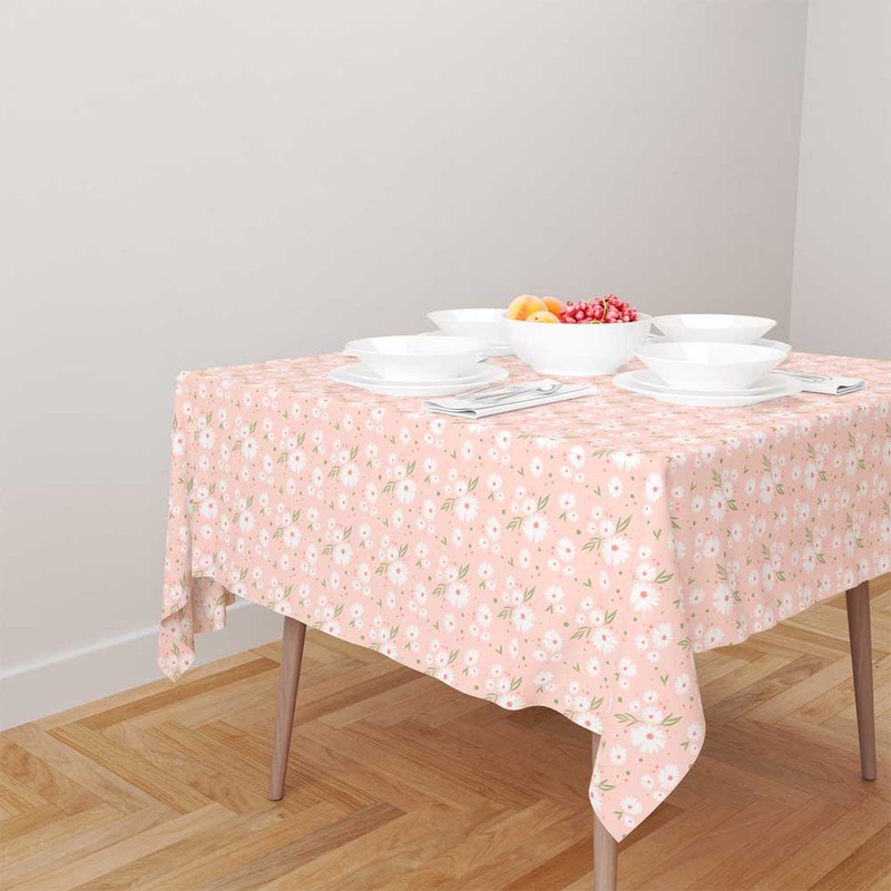 رومیزی مدل گلدار چهارنفره مستطیلی کد F2RO1066