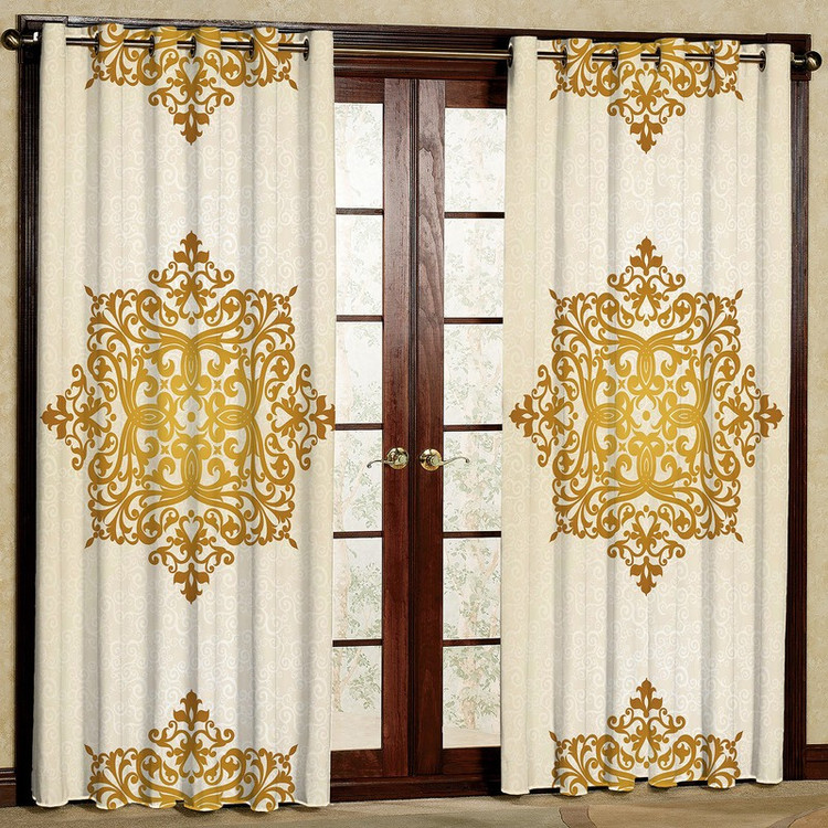 پرده مدل مخمل پانچی کد 1297T2 سایز 200x140 سانتی متر