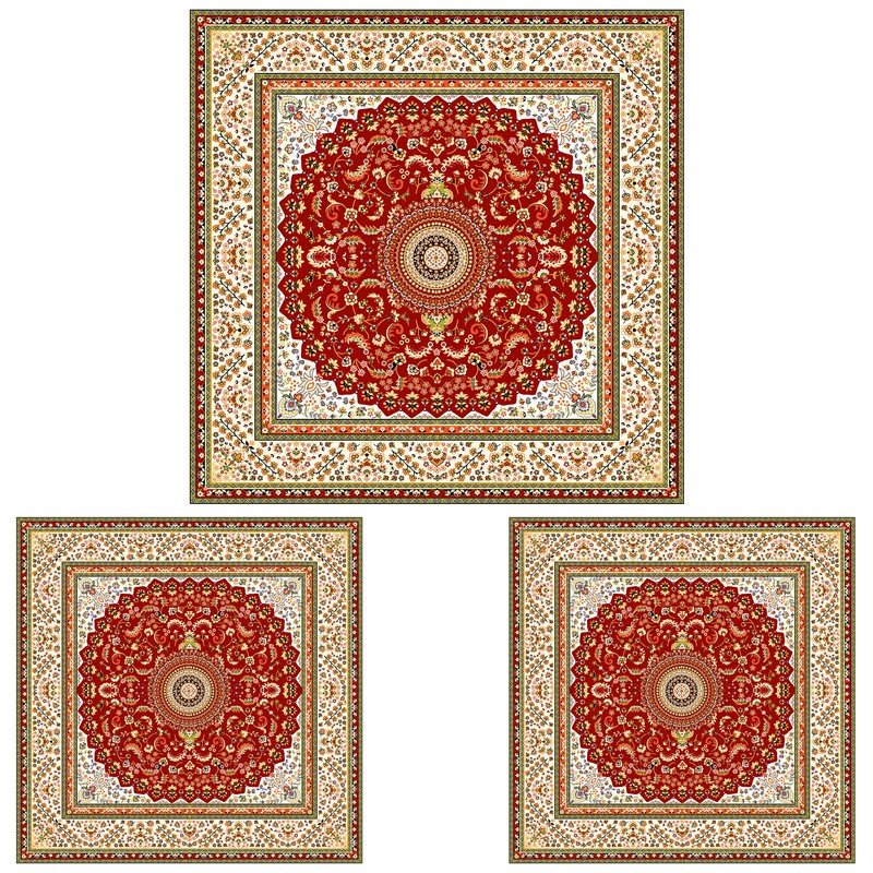 رومیزی سه تکه طرح ترمه کد 989
