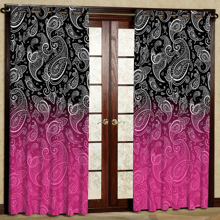 پرده مدل مخمل پانچی کد 4302 سایز 140x280 سانتی متر