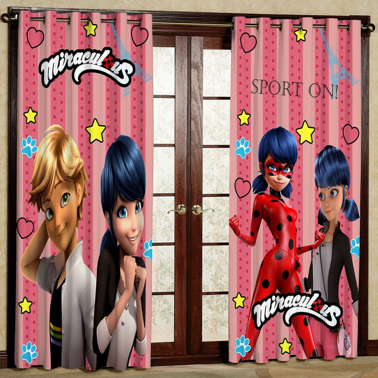 پرده مدل دختر کفش دوزکی کد 1985a سایز 200x140 سانتی متر