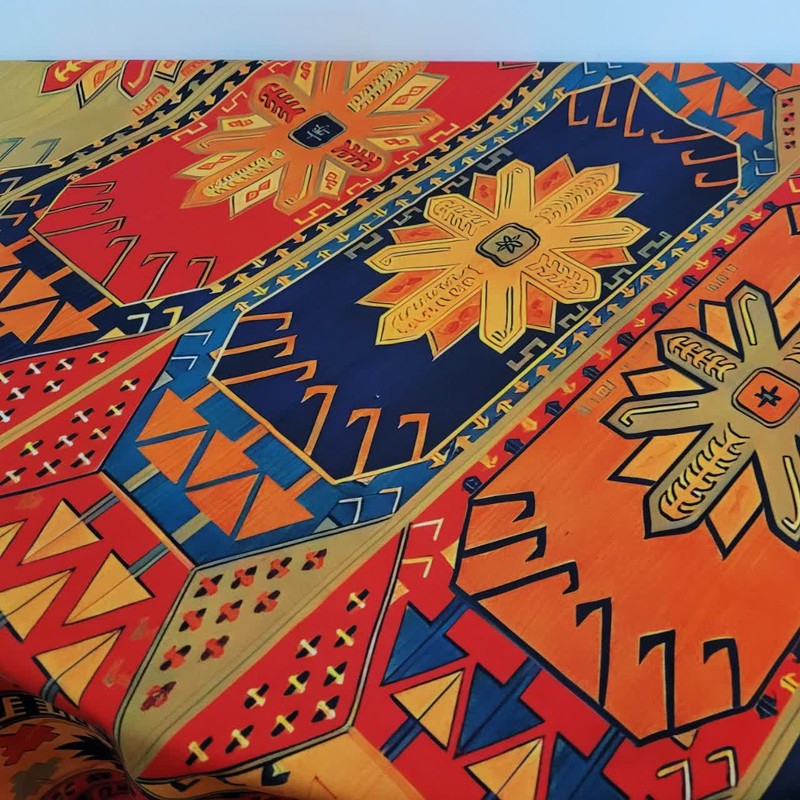 رومیزی مدل مخمل گلیم me002