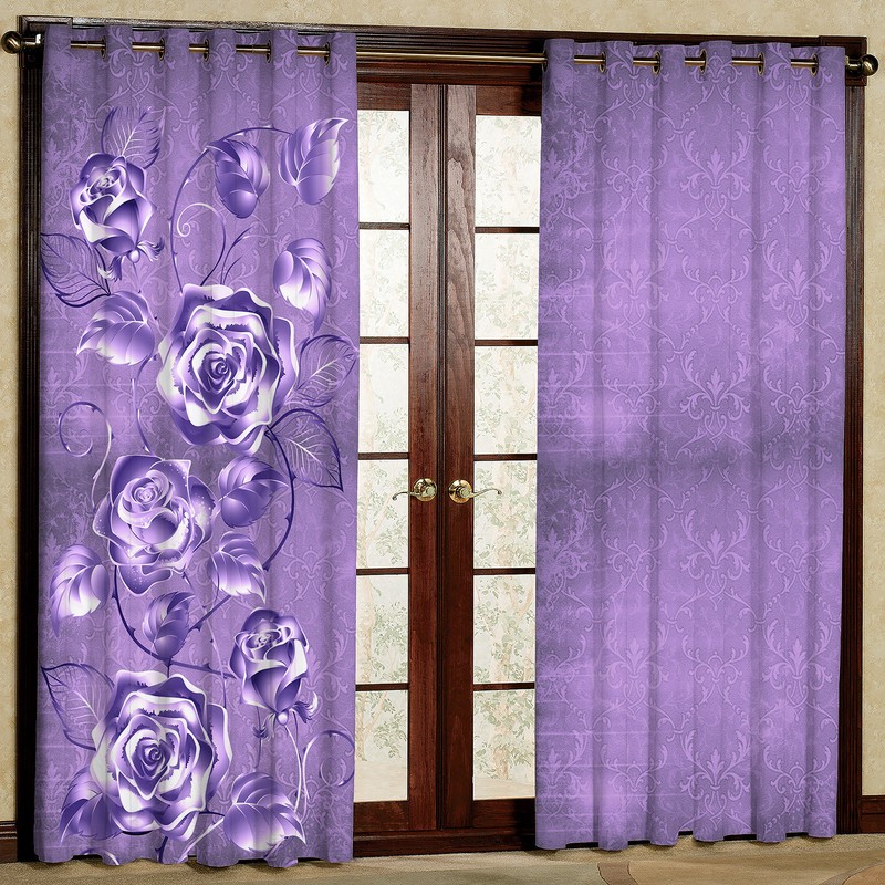پرده مدل مخمل پانچی کد 1980T2 سایز 200x140 سانتی متر