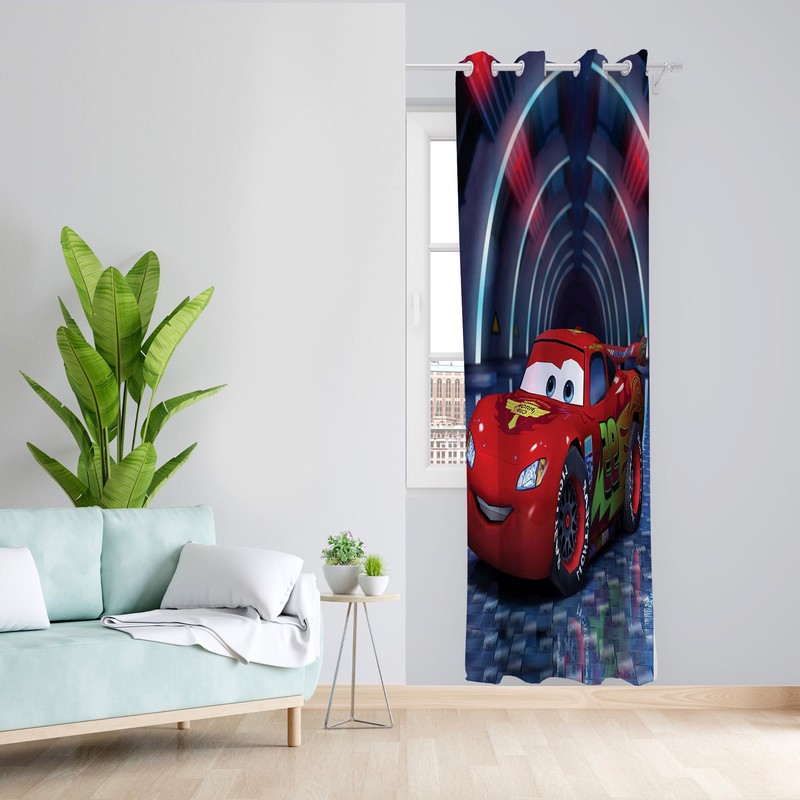 پرده طرح مکویین مدل مخمل پانچی کد 1202 سایز 140x200 سانتی متر