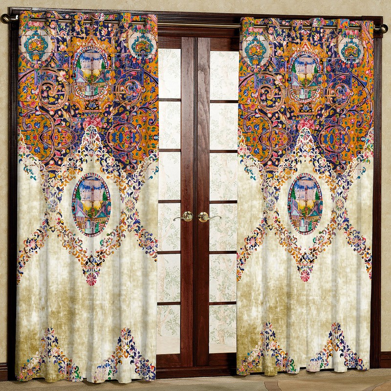 پرده مدل مخمل پانچی کد 3002T2 سایز 200x140 سانتی متر