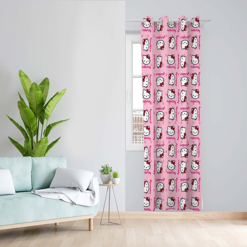 پرده طرح کیتی مدل مخمل پانچی کد 5371L z سایز 140x200 سانتی متر