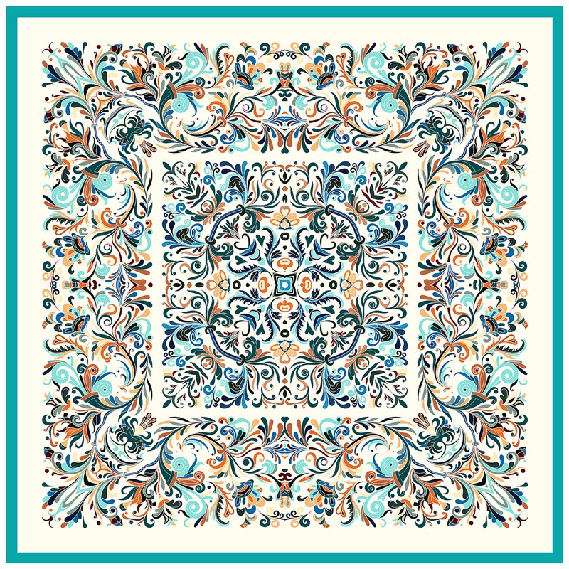 رومیزی طرح اسلیمی کد 9968