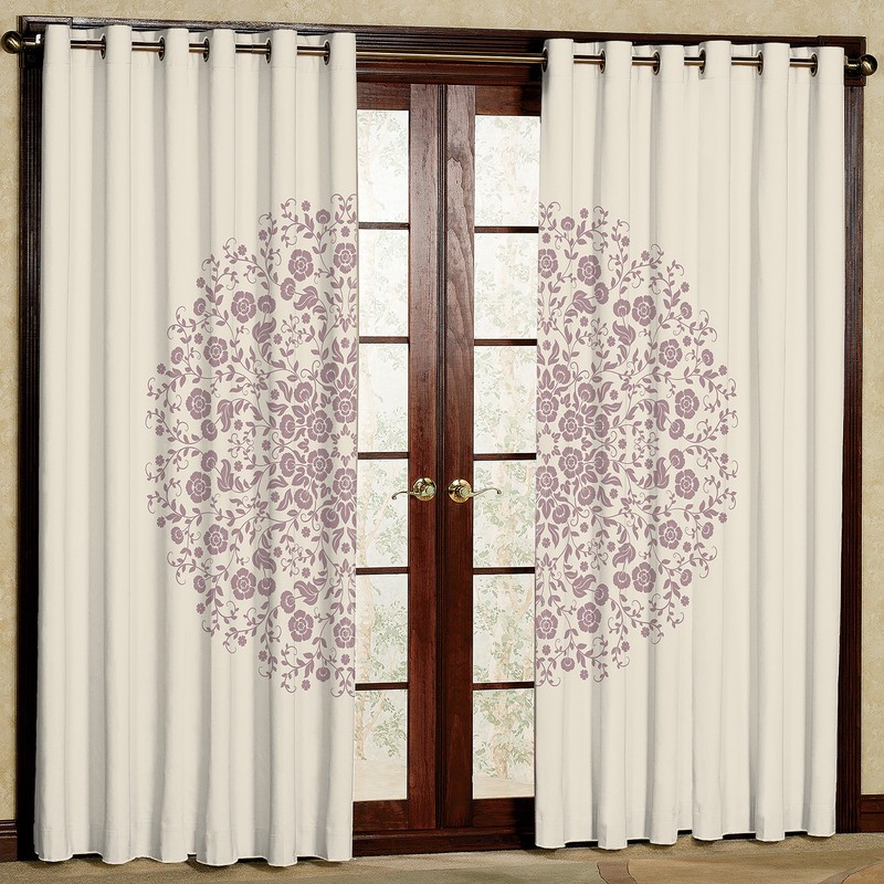پرده مدل طرح دار مخمل پانچی کد 2301 سایز 140x280 سانتی متر