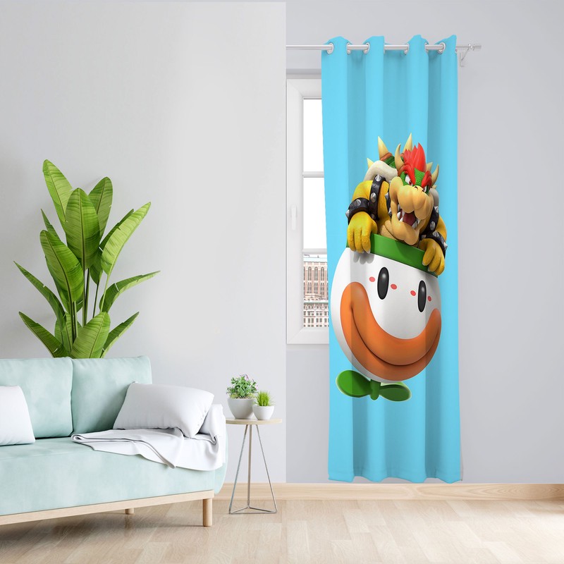 پرده مدل اتاق کودک مخمل پانچی طرح پسرانه کد 4653 سایز 140x280 سانتی متر