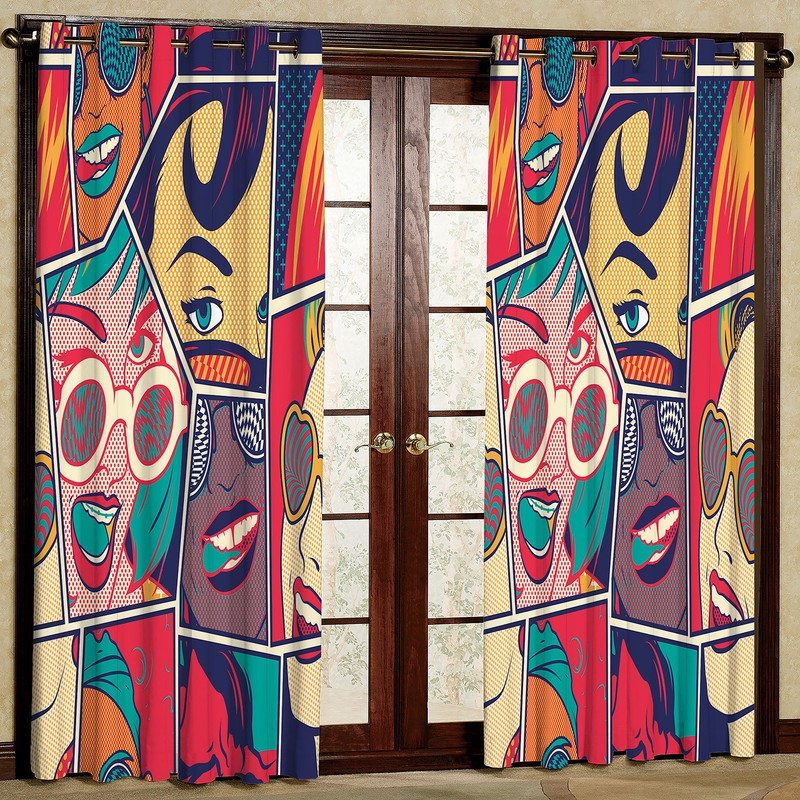 پرده مدل طرحدار مخمل پانچی کد 2718 سایز 200x140 سانتی متر