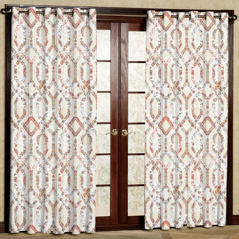 پرده مدل زنجیره ای مخمل پانچی کد 1021L سایز 140x280 سانتی متر