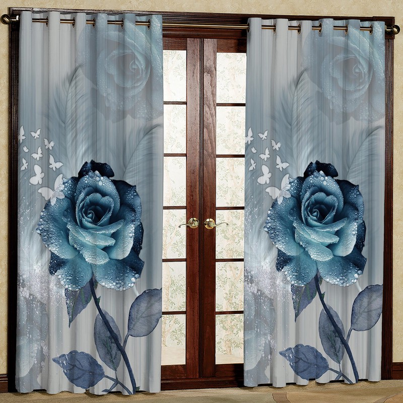 پرده مدل مخمل پانچی کد 1030 سایز 140x280 سانتی متر