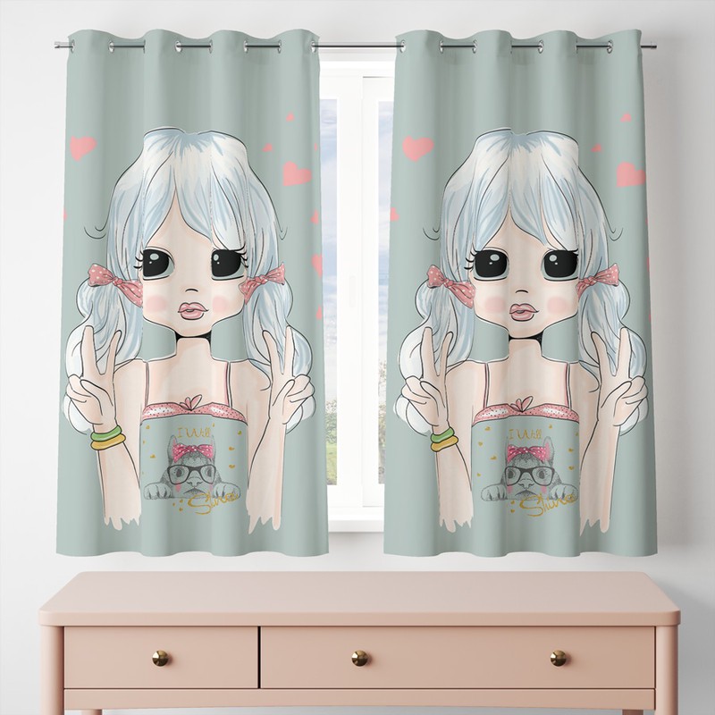 پرده مدل مخمل پانچی کد 8390 سایز 200x140 سانتی متر