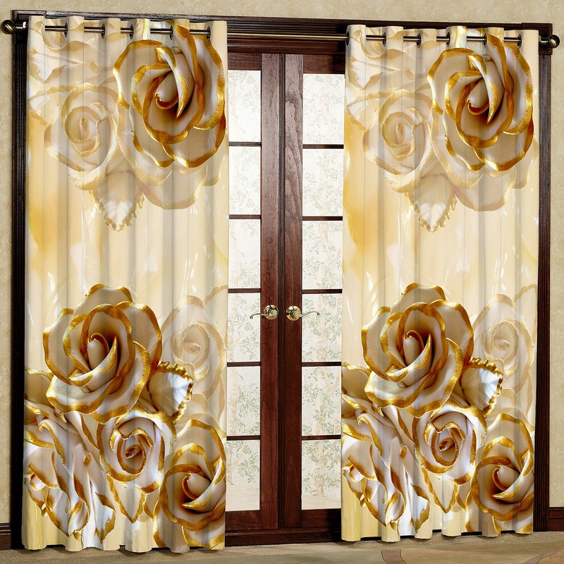 پرده مدل مخمل پانچی کد 4514T2 سایز 200x140 سانتی متر
