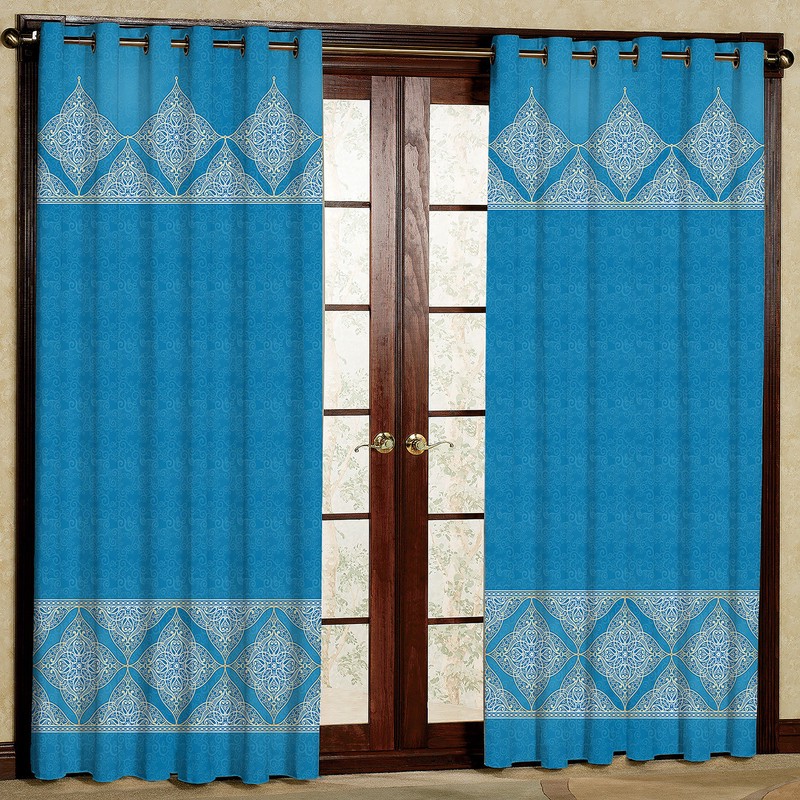 پرده مدل مخمل پانچی کد 1097 سایز 140x280 سانتی متر