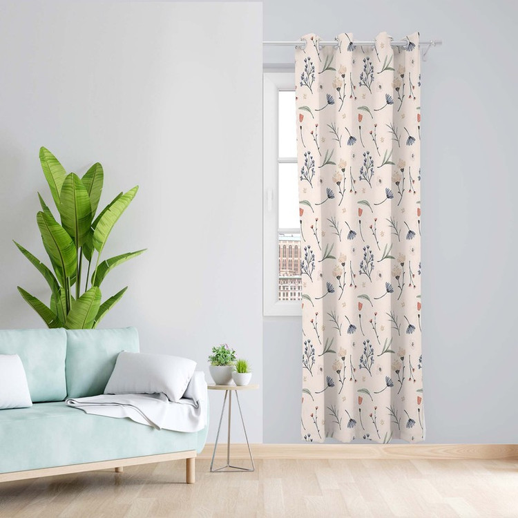 پرده طرح قاصدک مدل مخمل پانچی کد 5405R z سایز 140x200 سانتی متر
