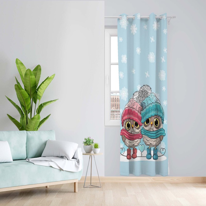 پرده طرح کودک مدل مخمل پانچی کد 5165R z سایز 140x200 سانتی متر