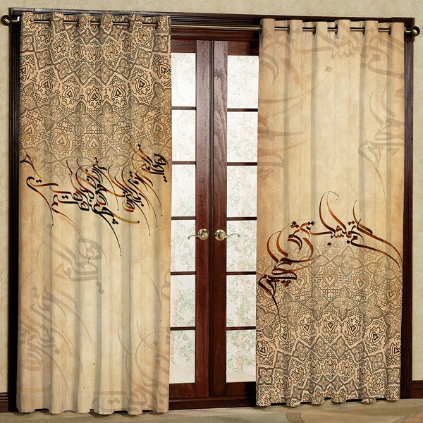 پرده مدل پانچی کد 6274 سایز 280x140 سانتی متر