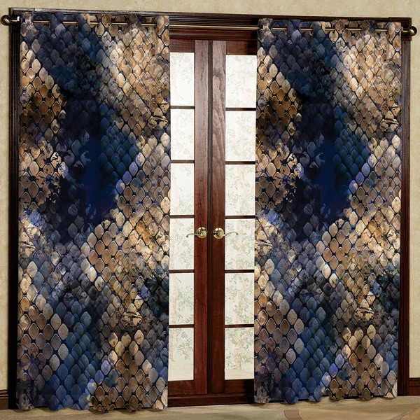 پرده مدل مخمل پانچی کد 6529 سایز 280x140 سانتی متر