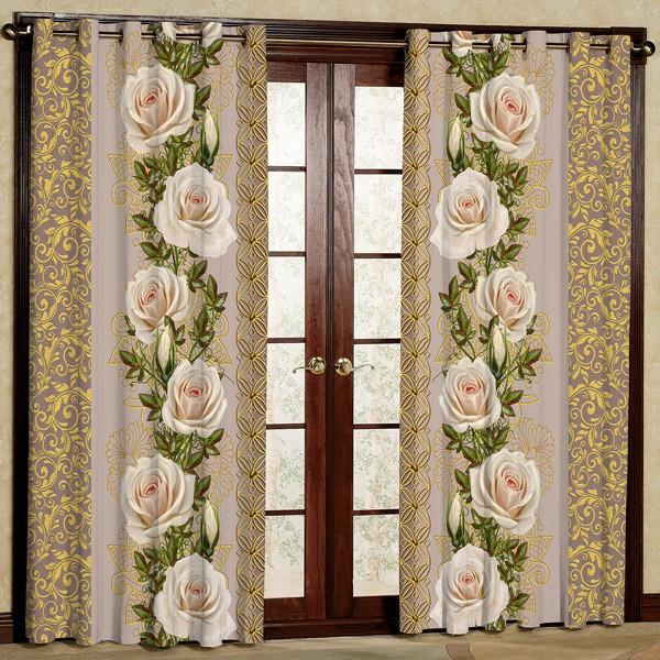پرده مدل پانچی کد 5750 سایز 280x140 سانتی متر