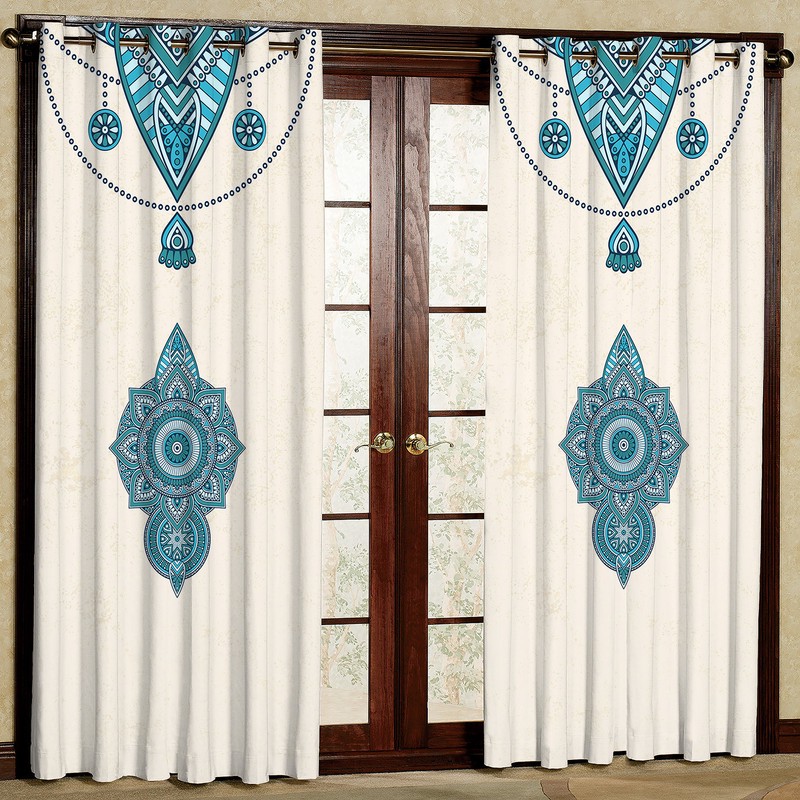 پرده مدل مخمل پانچی کد 4547T2 سایز 200x140 سانتی متر