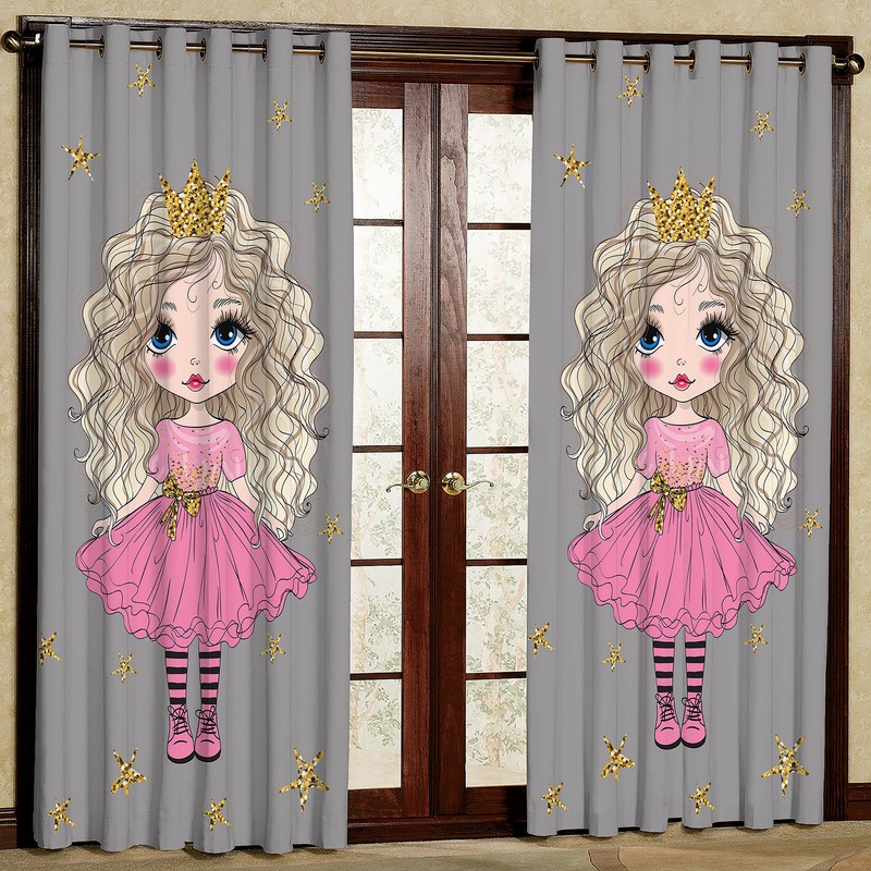 پرده مدل دختر هازان پانچی کد 1 سایز 140x200 سانتی متر