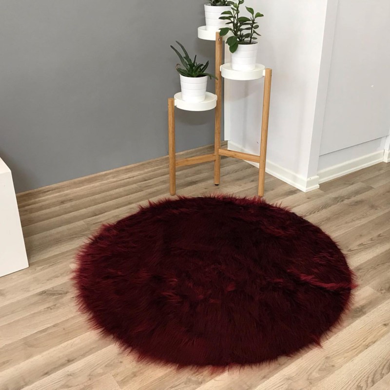 پادری آقای طرح مدل خز فانتزی سایز 110x110 سانتی متر