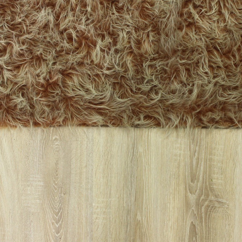 فرش ماشینی آقای طرح مدل Rectangle زمینه نسکافه ای