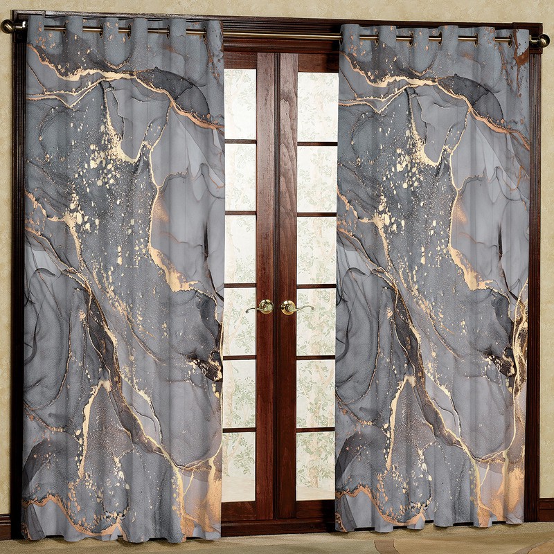 پرده مدل مخمل پانچی کد 2416T2 سایز 200x140 سانتی متر