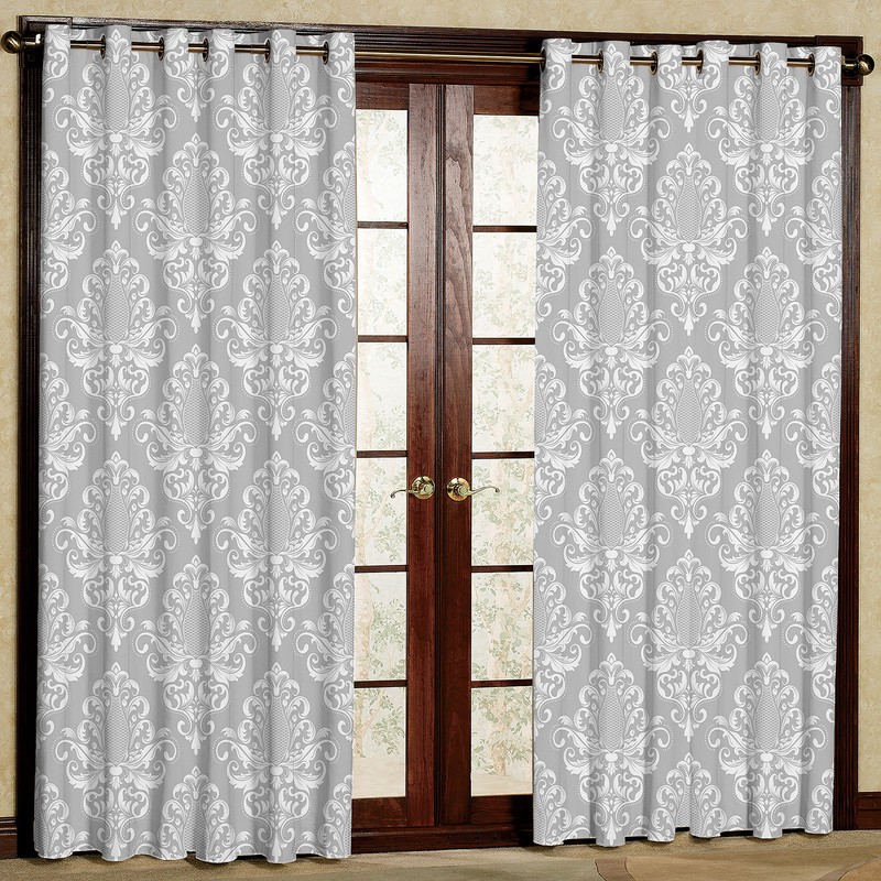 پرده مدل طرح دار مخمل پانچی کد 2302 سایز 140x280 سانتی متر