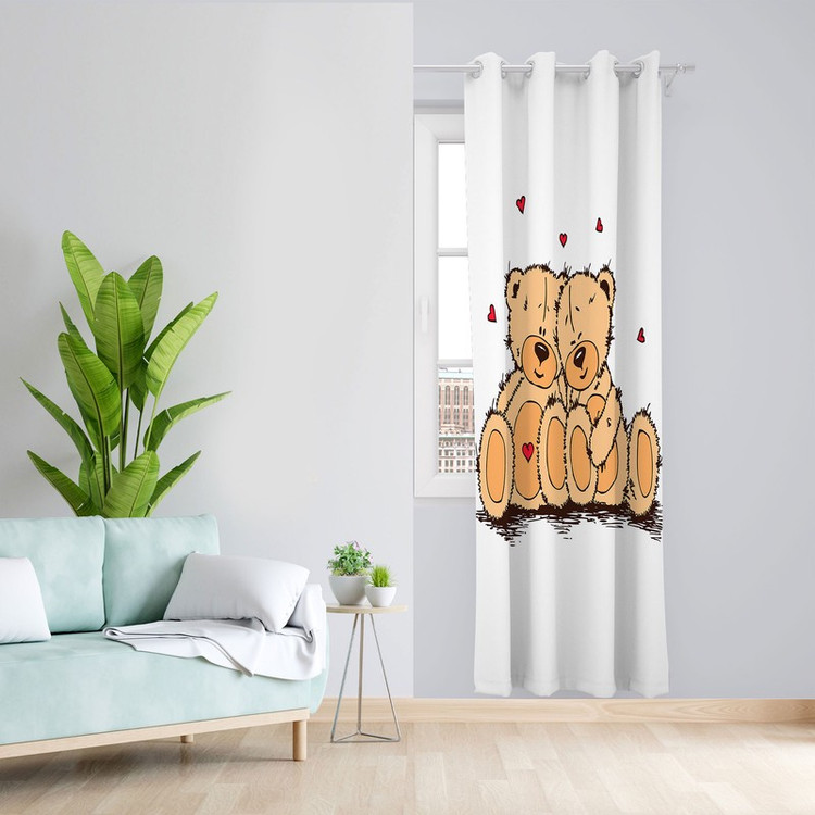 پرده مدل اتاق کودک مخمل پانچی طرح پسرانه کد 4458 سایز 140x280 سانتی متر