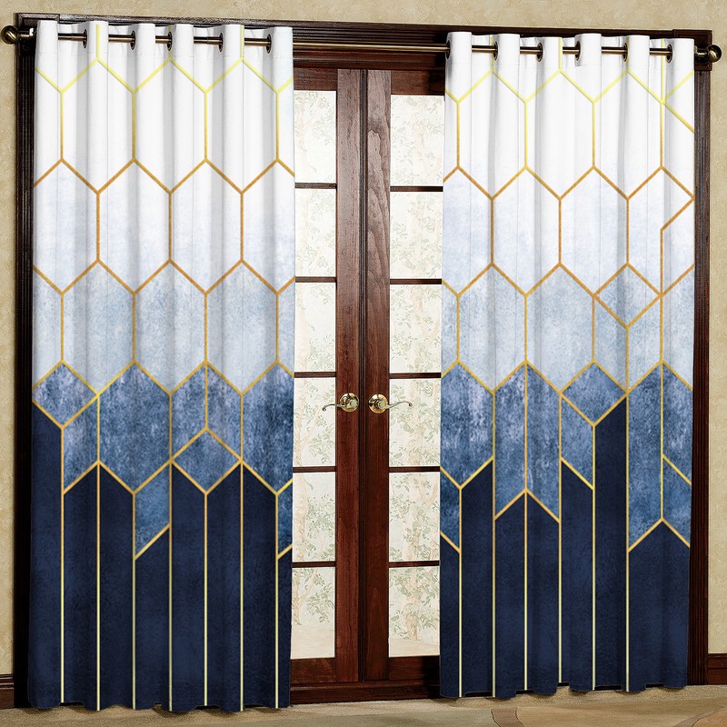 پرده مدل مخمل پانچی کد 4328T2 سایز 200x140 سانتی متر