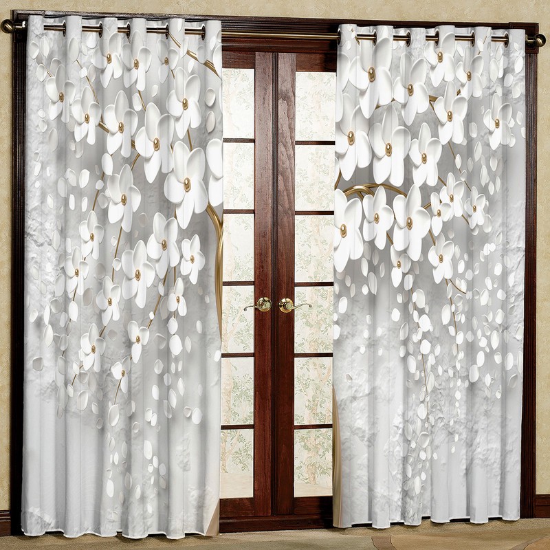 پرده مدل مخمل پانچی کد 1822T2 سایز 200x140 سانتی متر