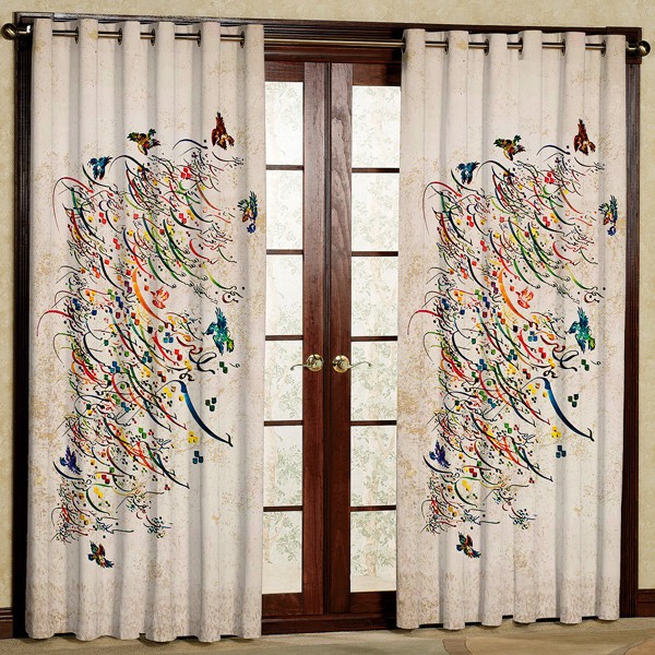 پرده مدل پانچی کد 5416 سایز 280x140 سانتی متر