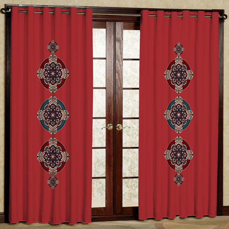 پرده مدل مخمل پانچی کد 1802T2 سایز 200x140 سانتی متر