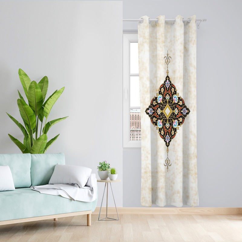 پرده مدل مخمل پانچی کد 4154 z سایز 140x200 سانتی متر