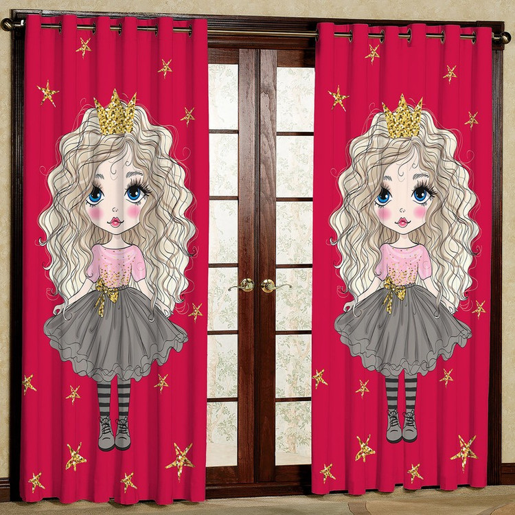 پرده مدل مخمل پانچی کد 6 سایز 140x280 سانتی متر